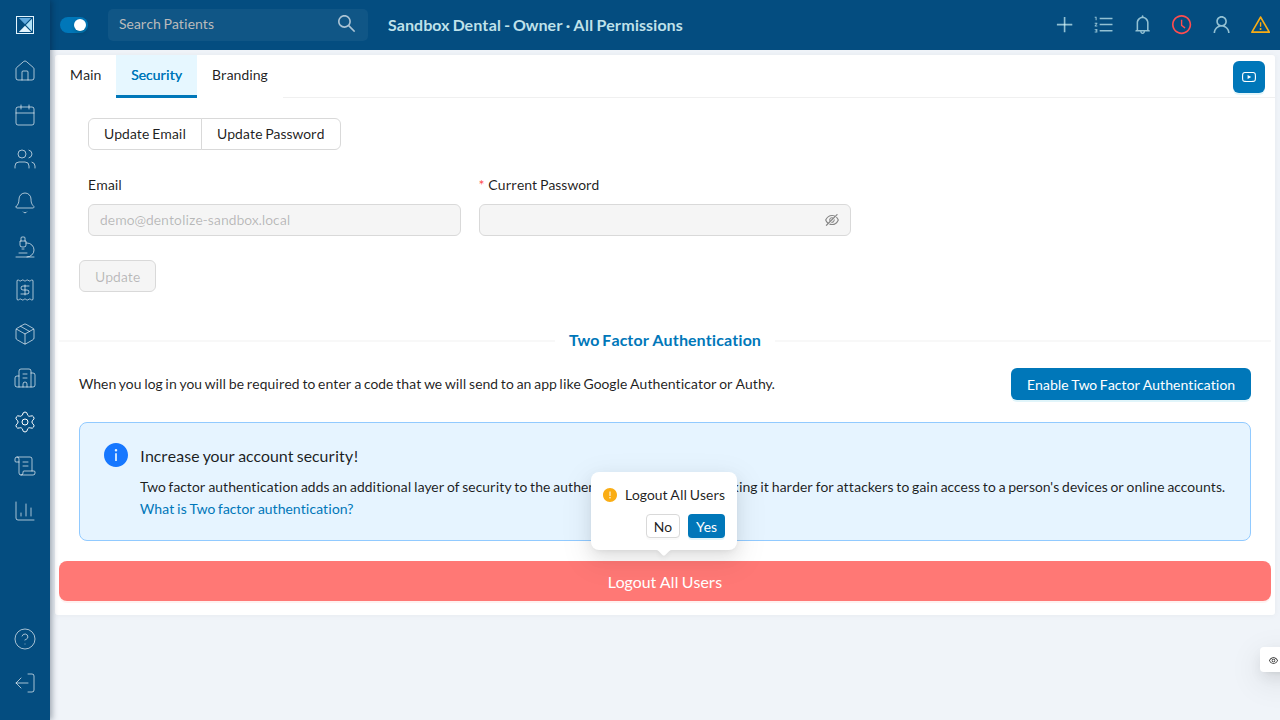 Confirmation popover asking